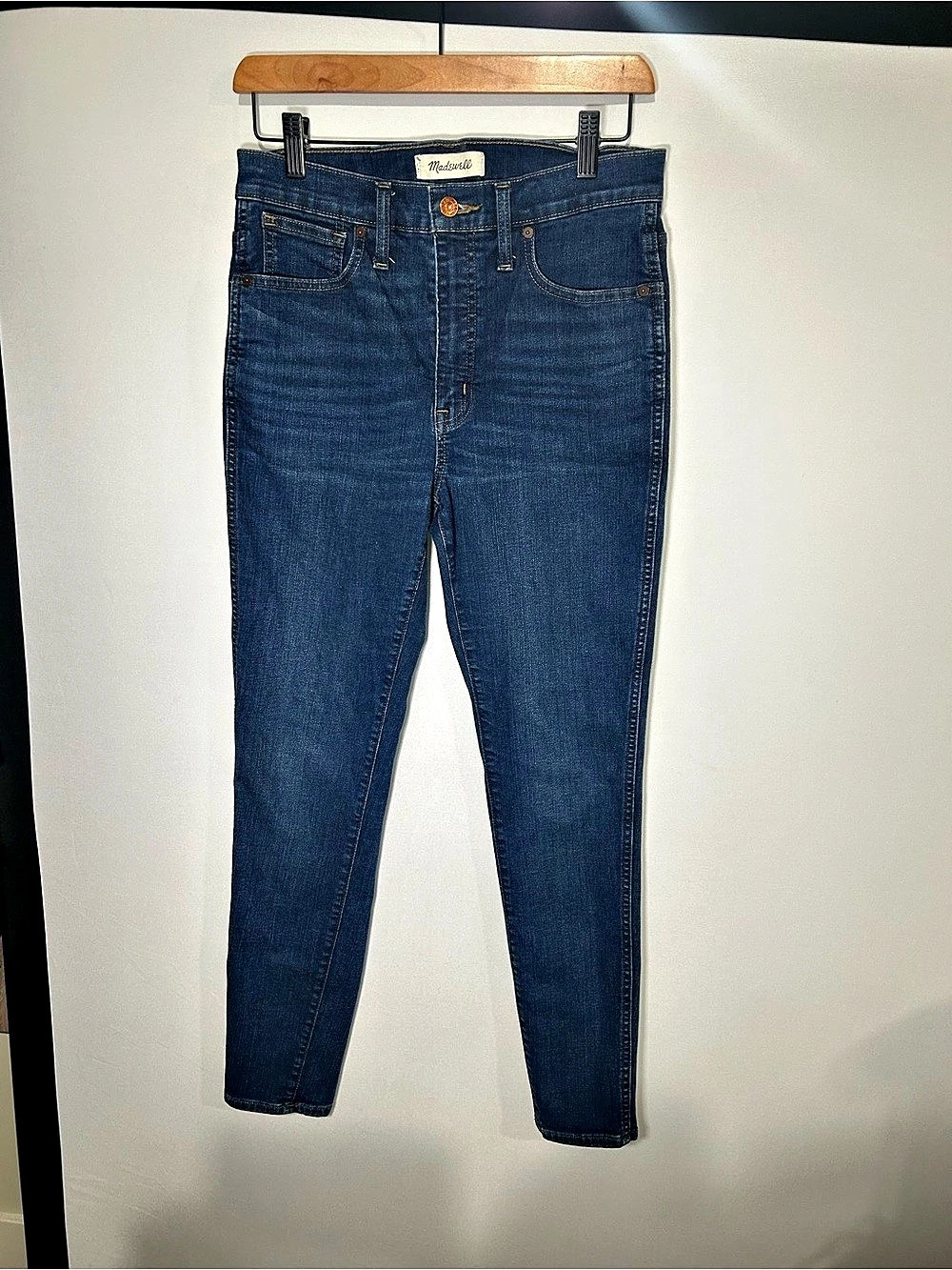 Madewell High-Rise Skinny Jeans Size 28 | Medium Blue Stretch Denim